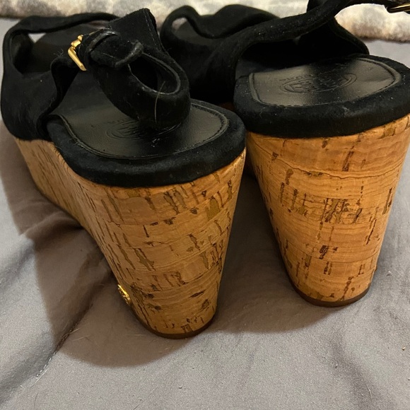 Tory Burch sling back open toe wedges size 10 - Picture 6 of 6